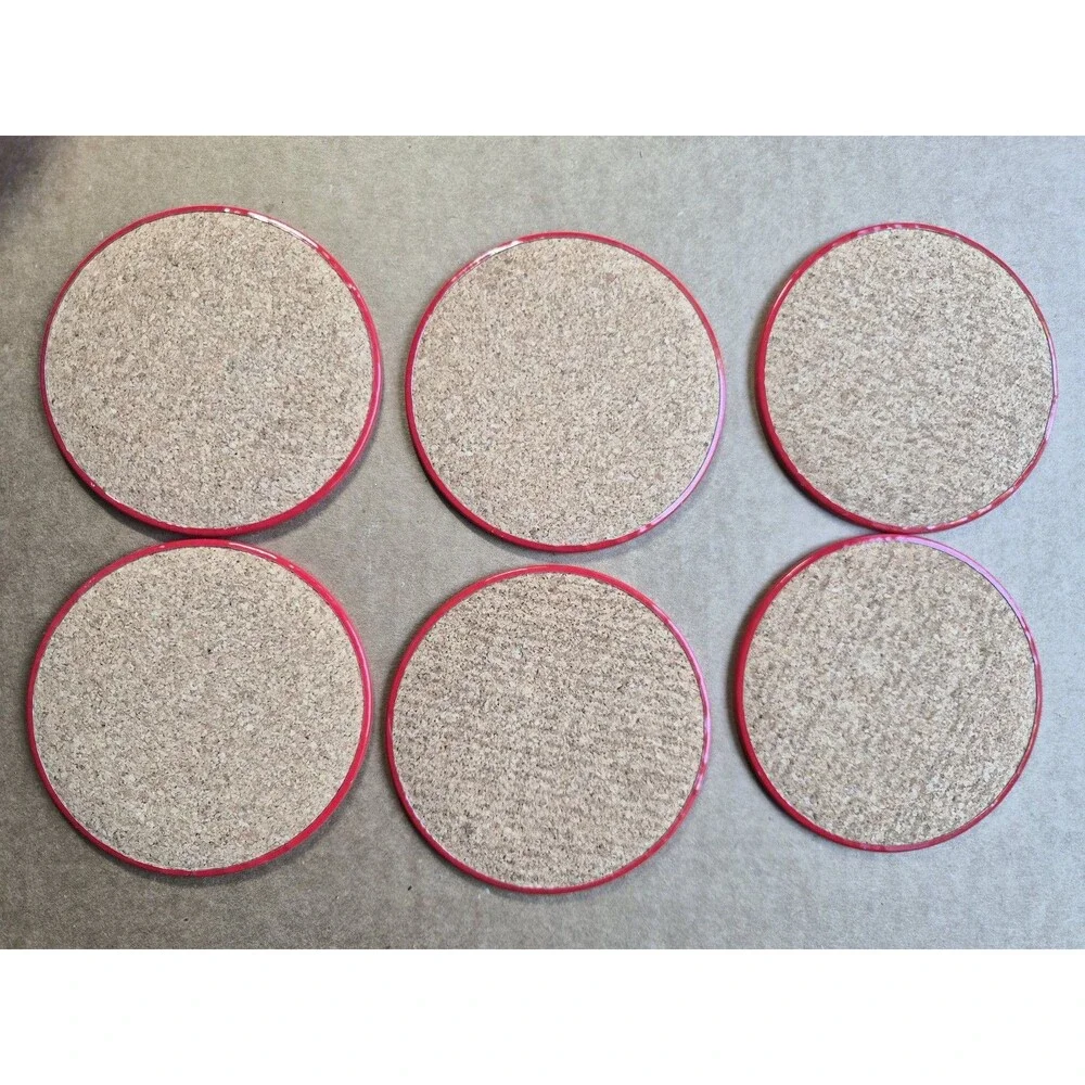 Vintage Coca Cola Old Fashioned Tin & Coasters Victorian Lady Cork Back Set